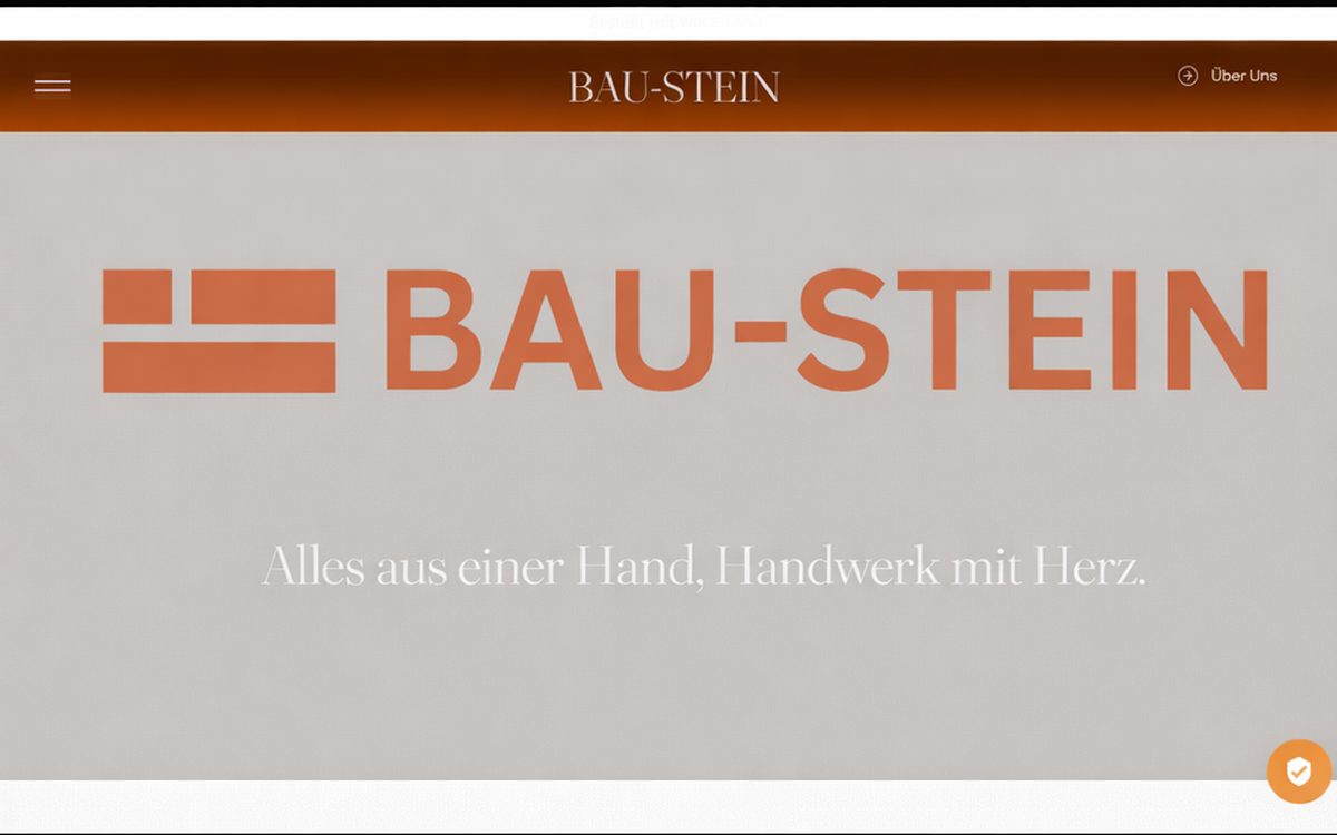 Startseite der Website von Bau-Stein GmbH